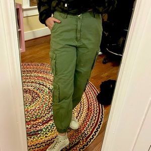 Forever 21 Green Khaki Joggers